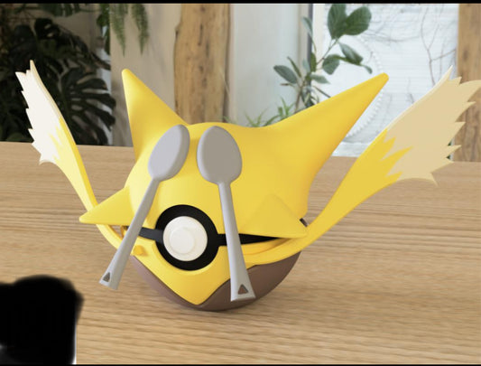 Alakazam inspired 3-D printed Poké ball