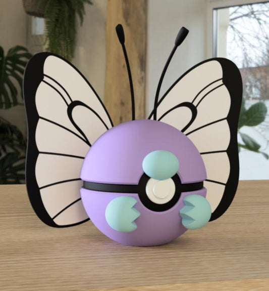Butterfree inspired 3-D printed Poké ball
